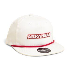 Arkansas Razorbacks ARKANSAS White 3D Classic Rope Hat- White/ Red